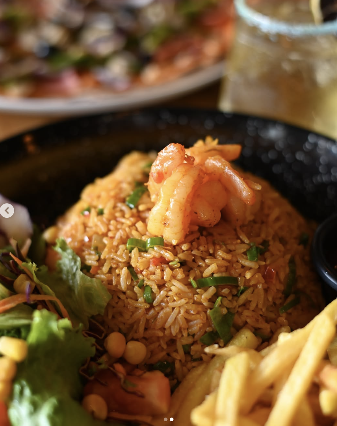 Camarones con arroz