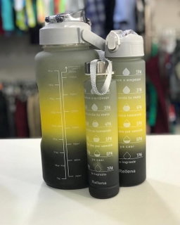 3 Set Motivation Water Bottles