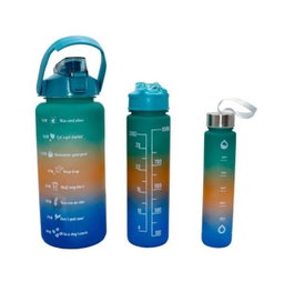3 Set Motivation Water Bottles