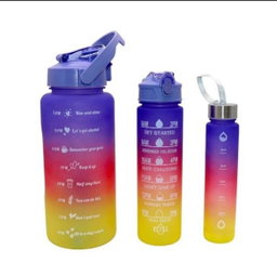 3 Set Motivation Water Bottles