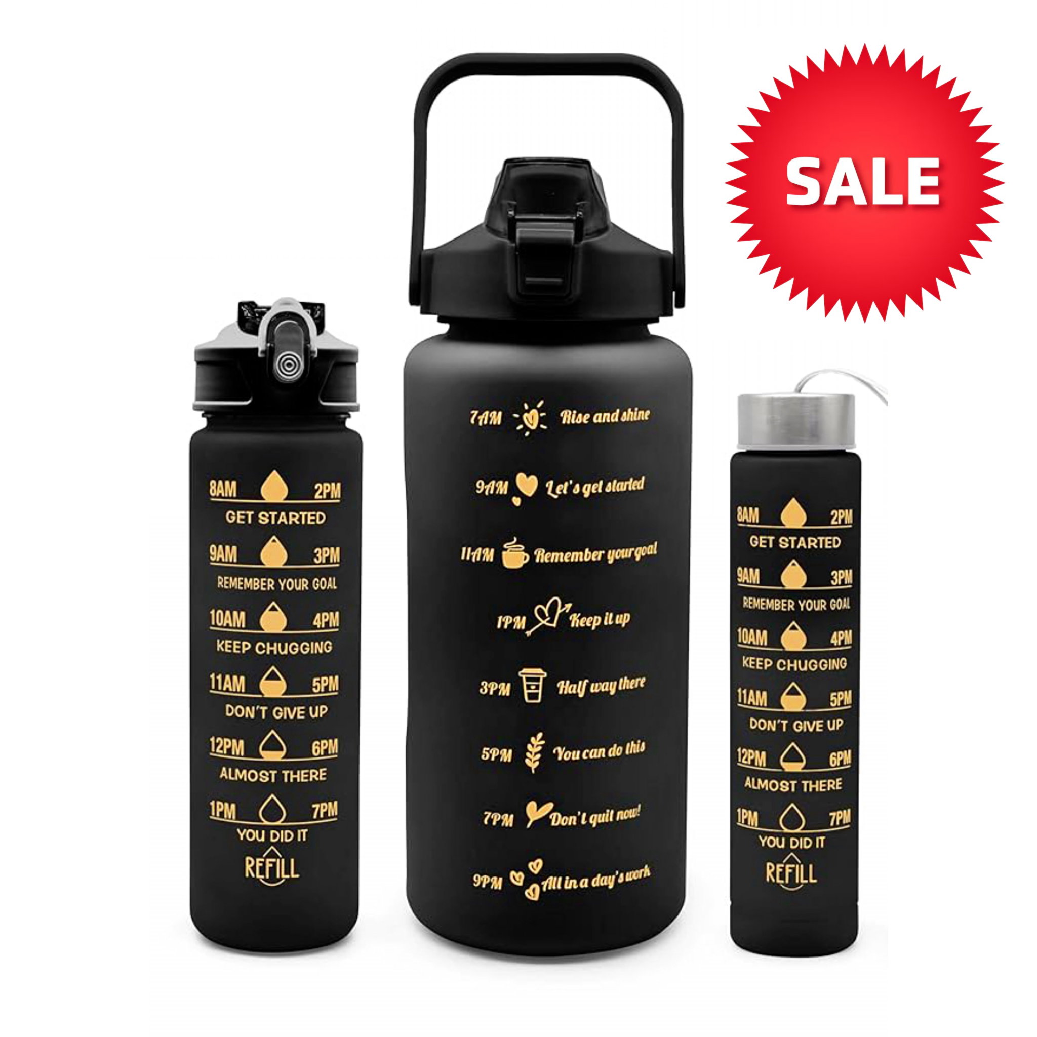 3 Set Motivation Water Bottles_0