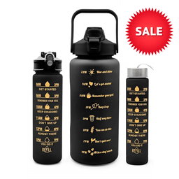 3 Set Motivation Water Bottles