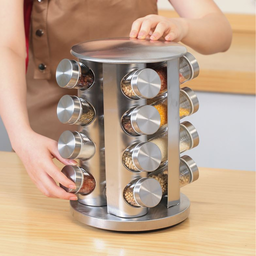 360 ROTATION SPICE JAR RACK