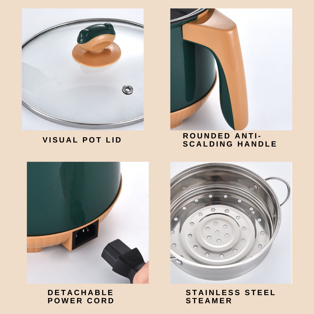 MULTI ELECTRIC COOKER GREEN 2L_1