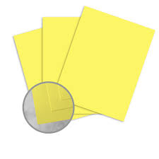 Yellow paper weight 24lb, size 8 ½ x 11 Paper 