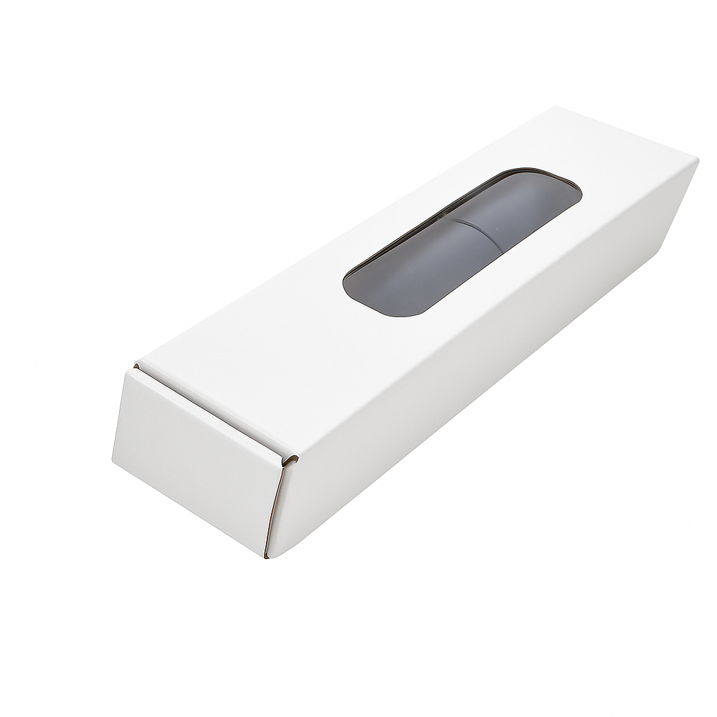 GRILLED FISH TAKEOUT BOXES - 20” x 4.5” x 4” WHITE - (OPEN TOP ; WINDOWED / PET-LINED)