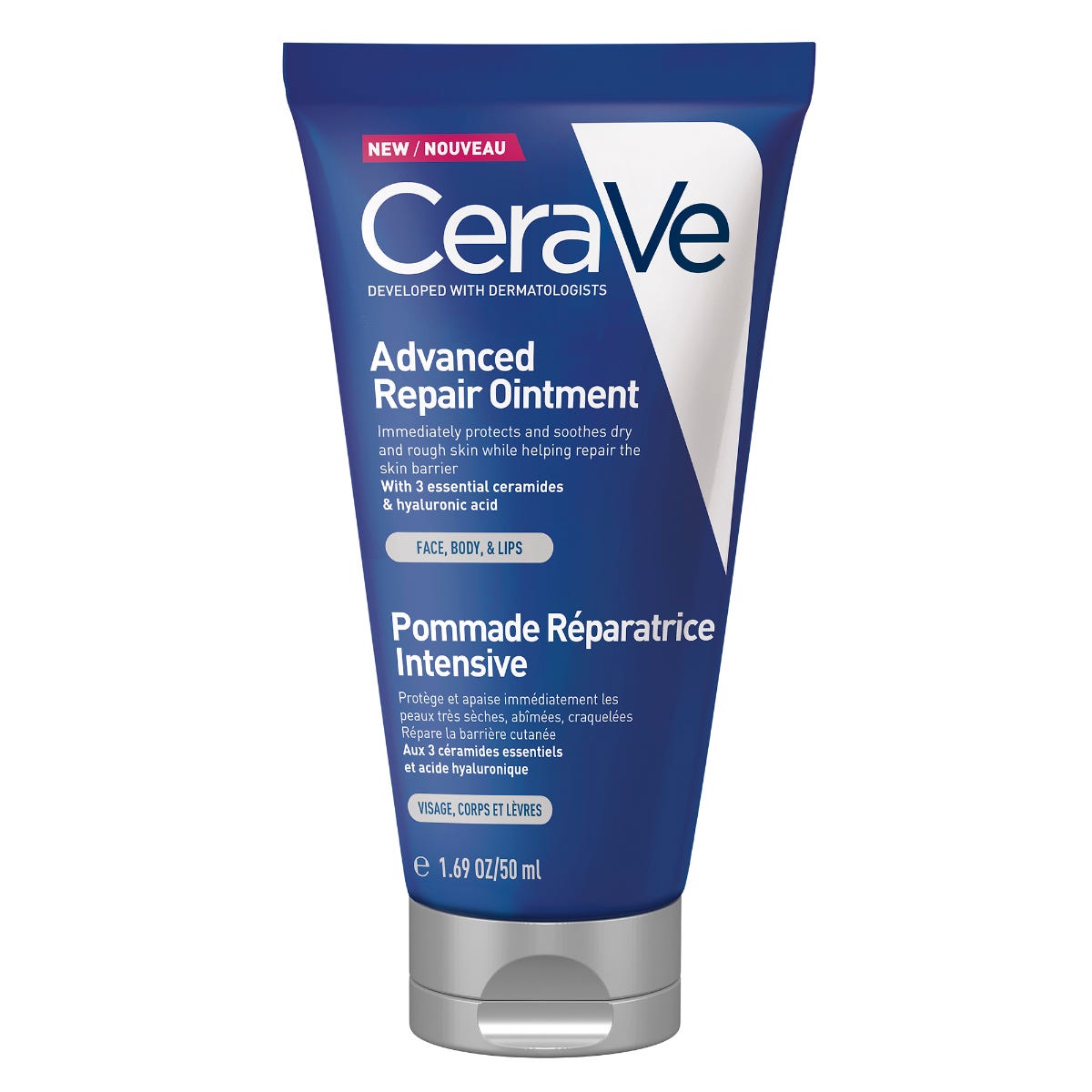 Cerave Pommade Réparatrice Intensive Visage & Corps, Peaux Très Sèches Abîmées Craquelées