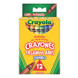 Crayon triangulares jumbo 12pz. Crayola