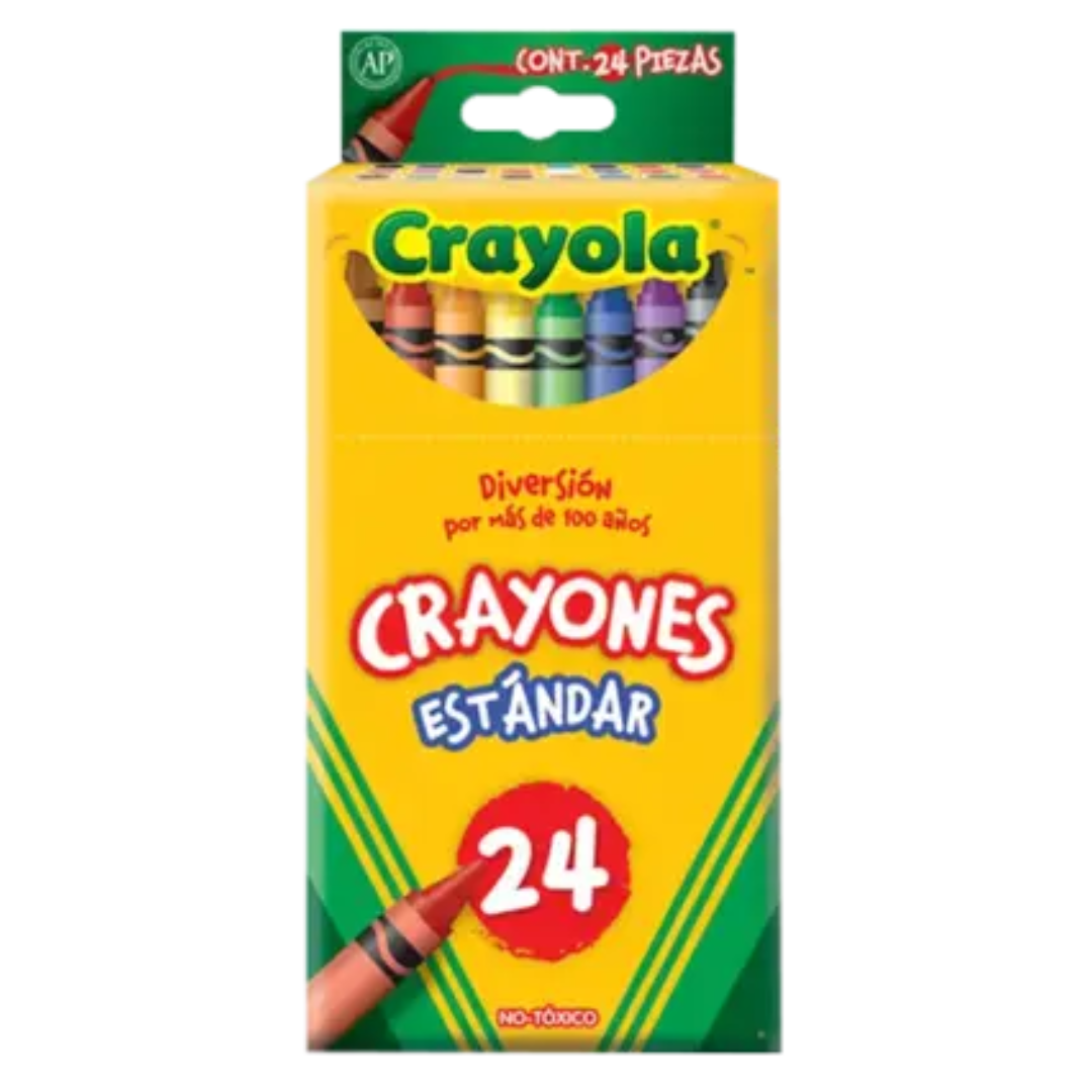 Crayon crayola 24pza. Redondos cuerpo delgado estandar_0