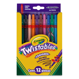 Crayones Giratorios Crayola Twistables (Cortos) 12pza. 