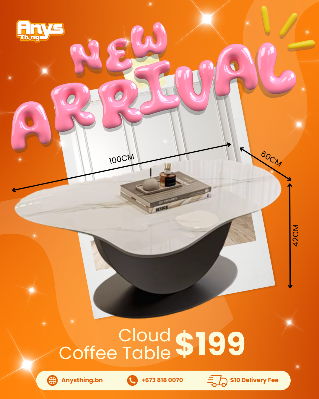 Marble Cloud Coffee Table