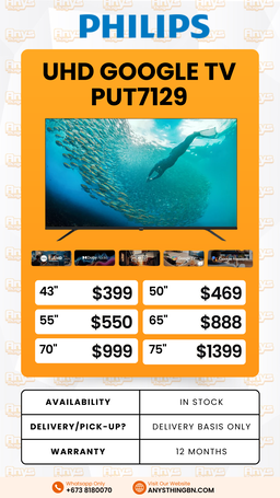 Phillips UHD GOOGLE TV PUT7129