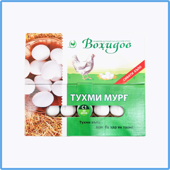 Тухми мург сафед (Яйца куриные белый) Вохидов 30шт