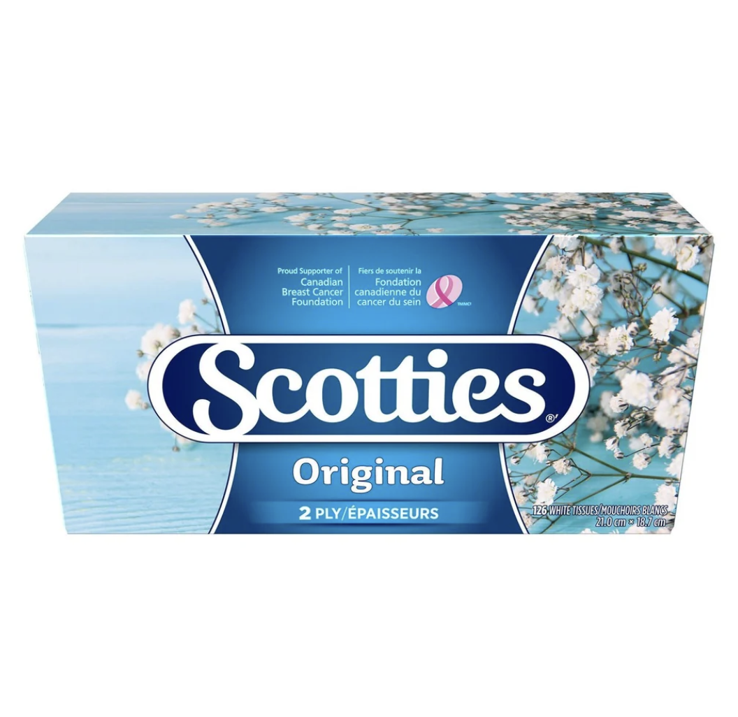 scotties facial tisue original 2ply 100ct