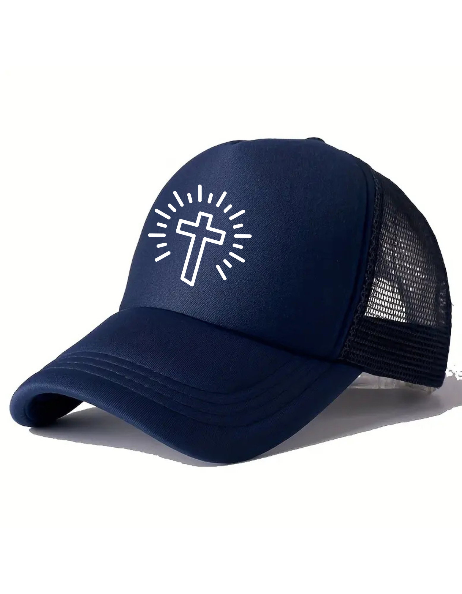 Cross Emblem Trucker Cap (Printed)_1