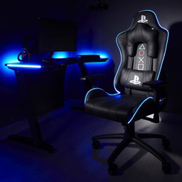 Cadeira Gamer Playstation ( Led RGB e Sistema de Som entregado)