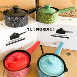 CERAMIC IRON CAST COOKING POT NORDIC