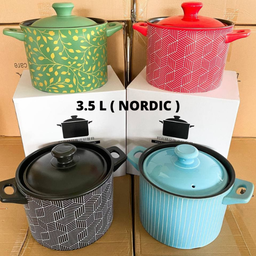 CERAMIC IRON CAST COOKING POT NORDIC