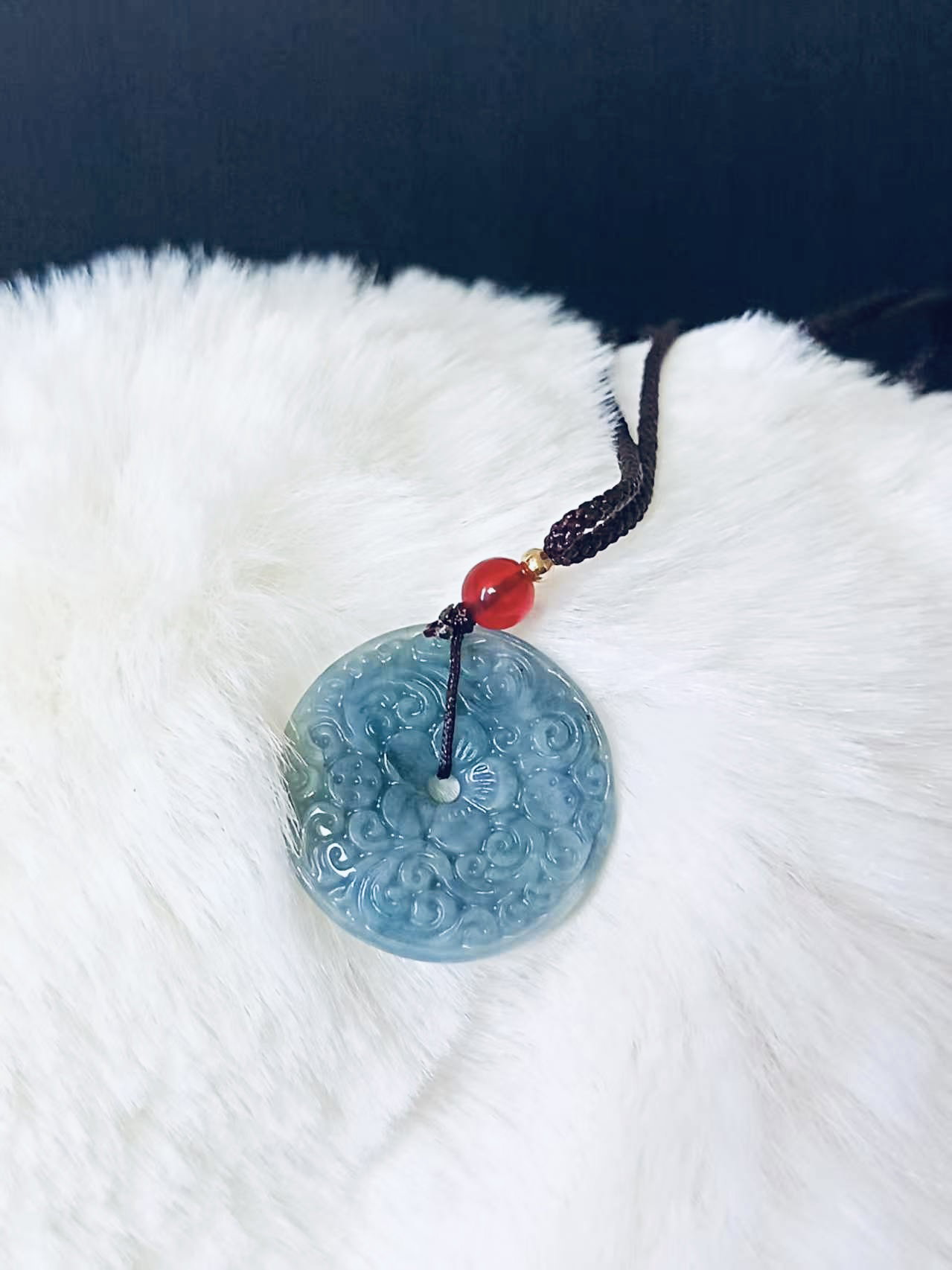 BLUE WATER JADEITE - DONUT CARVING _4