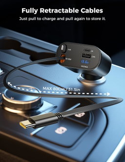 Fast charger Retractable-Voiture 