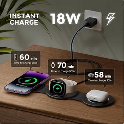  Fast Charger Magsafe 3 en 1