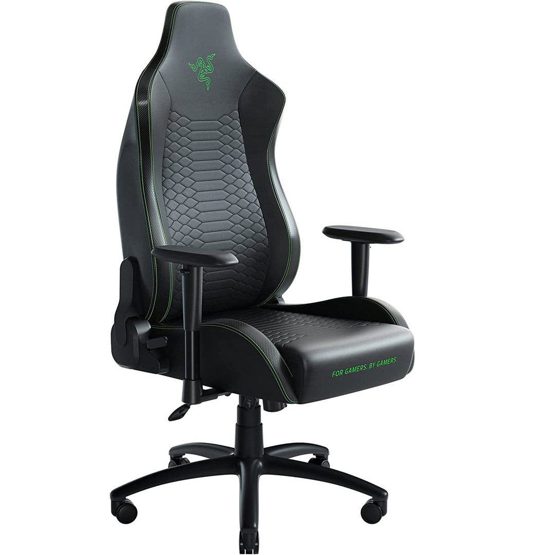 Cadeira Gamer Razer Iskur XL, Preta, Suporte Lombar Móvel, Almofada de Espuma de Alta Densidade, Apoio de Braço 4D, Almofada de Cabeça