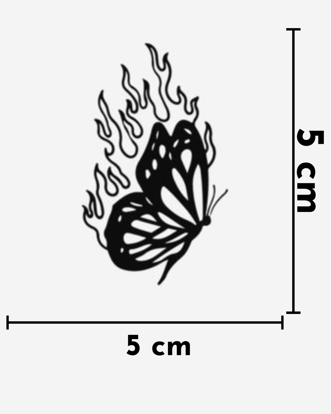 Mariposa en llamas