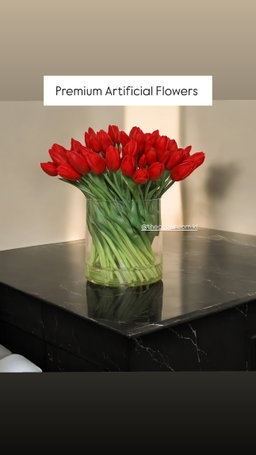TULIPS VASE ARRANGEMENT 