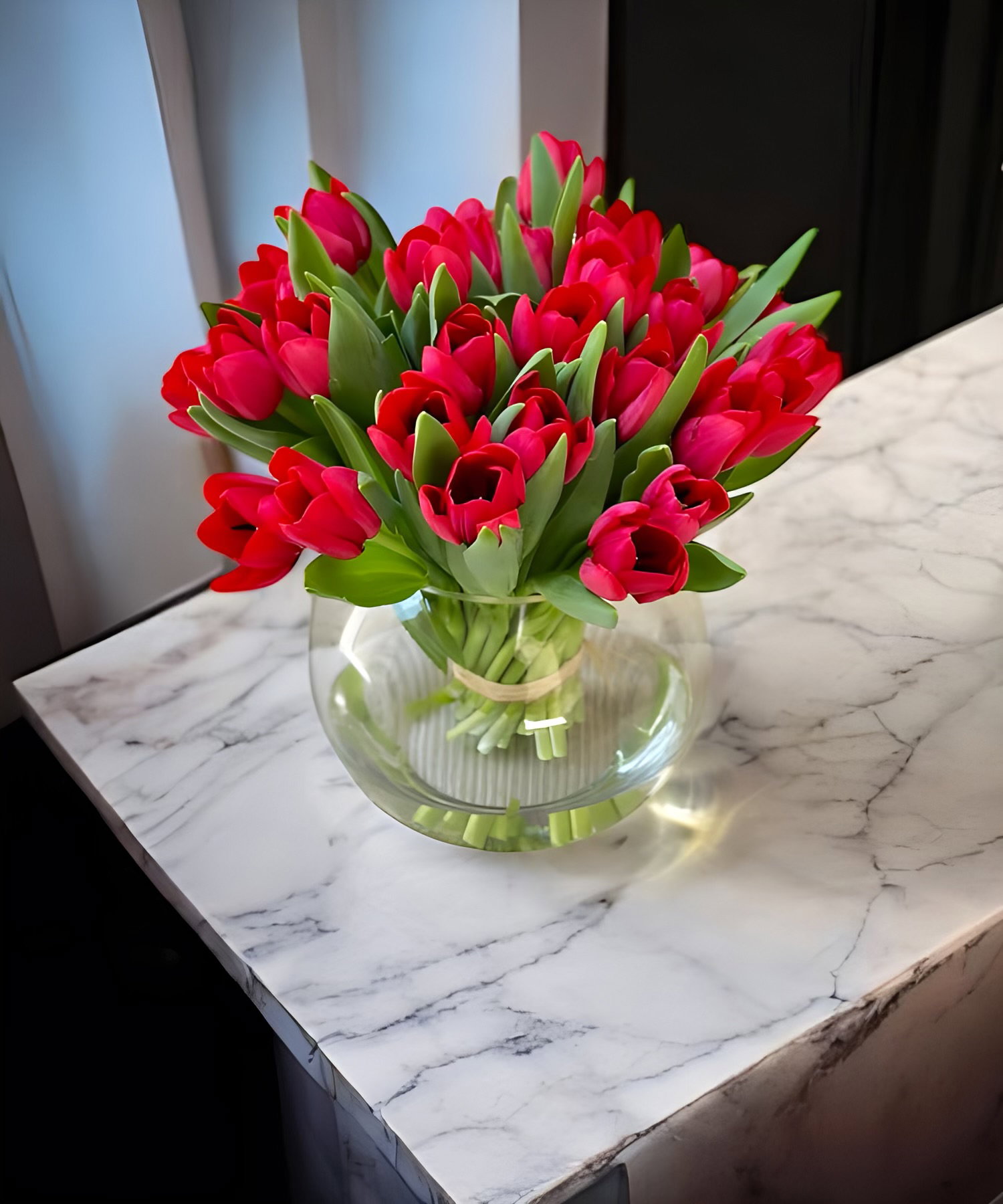 TULIPS VASE ARRANGEMENT _6