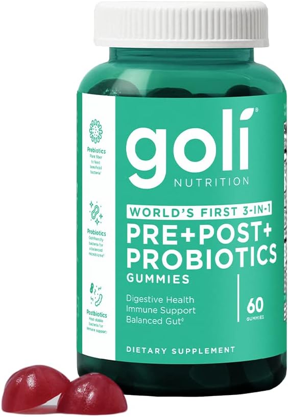 GOLI Zero Sugar PRE+POST+ PROBIOTICS Gummies