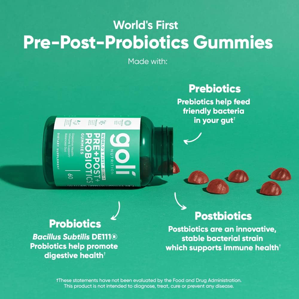 GOLI Zero Sugar PRE+POST+ PROBIOTICS Gummies_2
