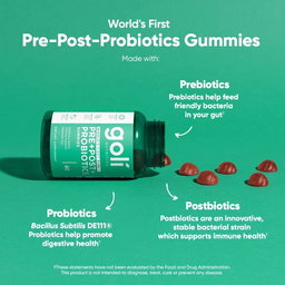 GOLI Zero Sugar PRE+POST+ PROBIOTICS Gummies