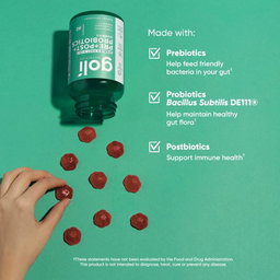 GOLI Zero Sugar PRE+POST+ PROBIOTICS Gummies