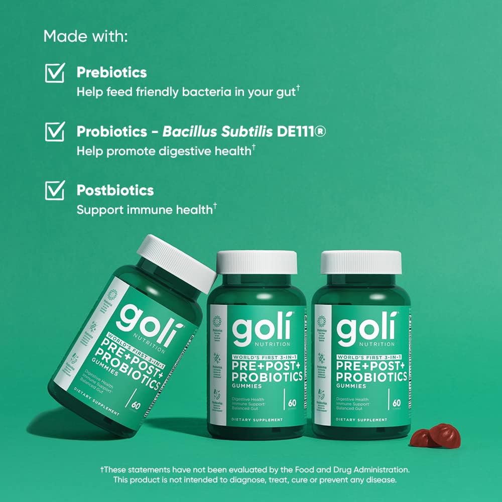 GOLI Zero Sugar PRE+POST+ PROBIOTICS Gummies_6