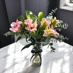 LILIES VASE ARRANGEMENT