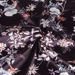 Satin morning gown