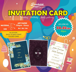 A5 Invitation card