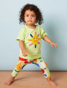 Cotton Applique T-shirt (Sun)