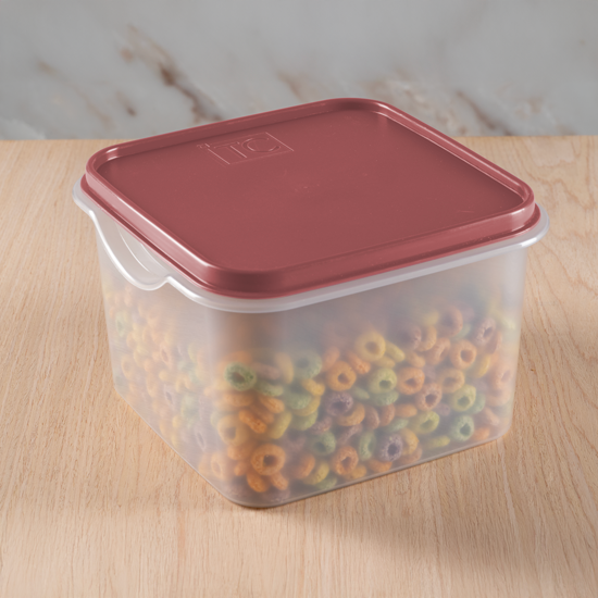 Easy Store Square With Lid 3Lt - Coral