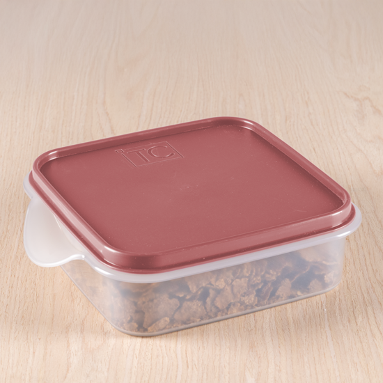 Easy Store Square With Lid 1.5Lt - Coral