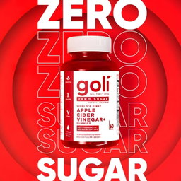 GOLI Zero Sugar Apple Cider Vinegar Gummies - ACV