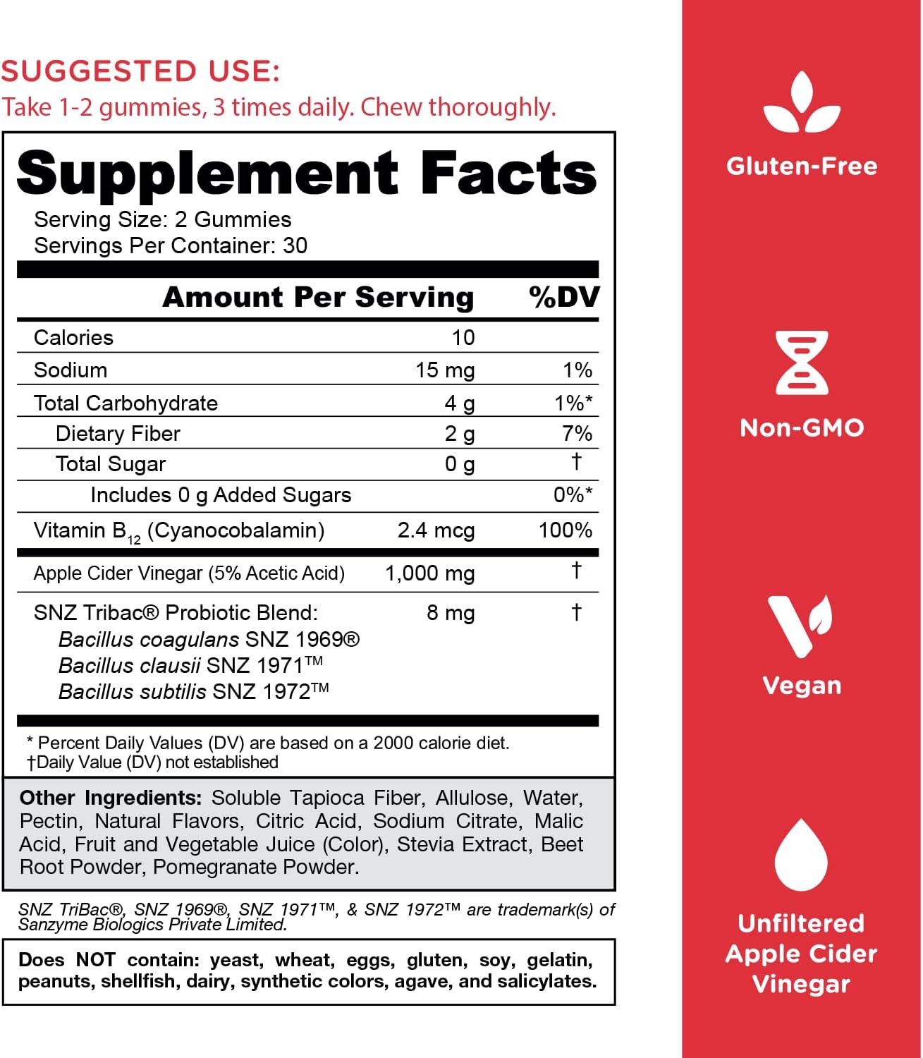GOLI Zero Sugar Apple Cider Vinegar Gummies - ACV_7