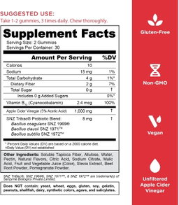 GOLI Zero Sugar Apple Cider Vinegar Gummies - ACV