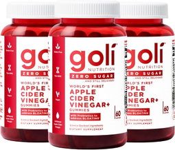 GOLI Zero Sugar Apple Cider Vinegar Gummies - ACV