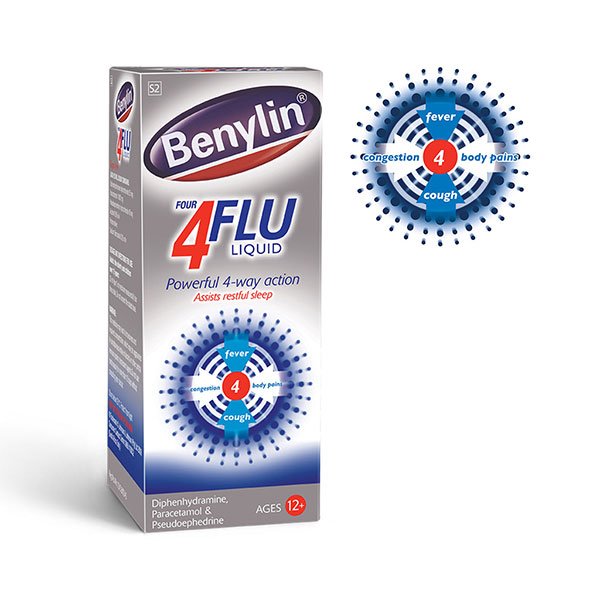 Benylin 4 Flu 100ml Syrup_0
