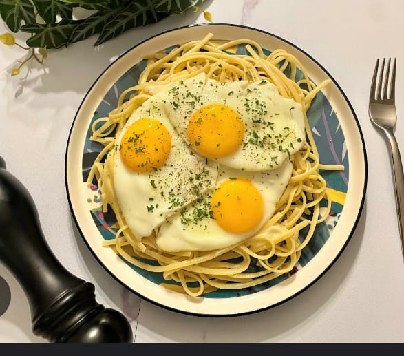 Spaghetti à l'oeuf - CHEZ RAHMANE ET FRERES_0