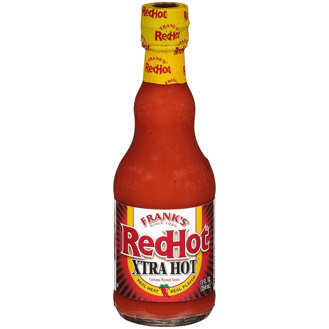 Frank's RedHot Xtra Hot Cayenne Pepper Hot Sauce, 12 fl oz