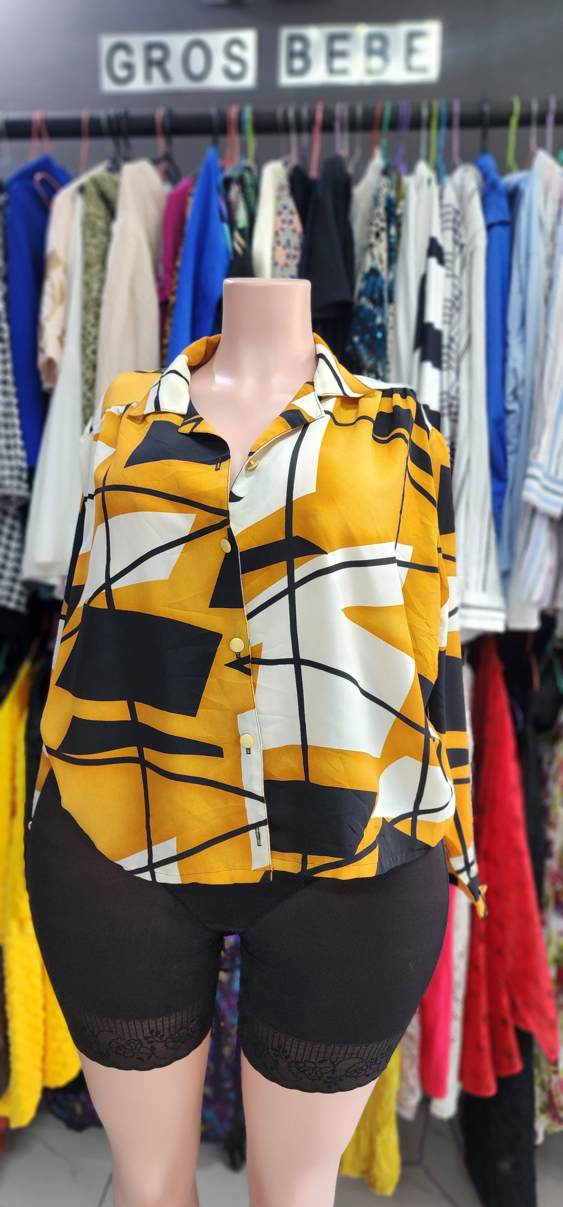 Mustard Stripe Shirt  (46/48)_0