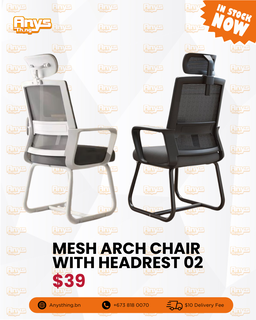 Mesh Arch Chair with Headrest 02