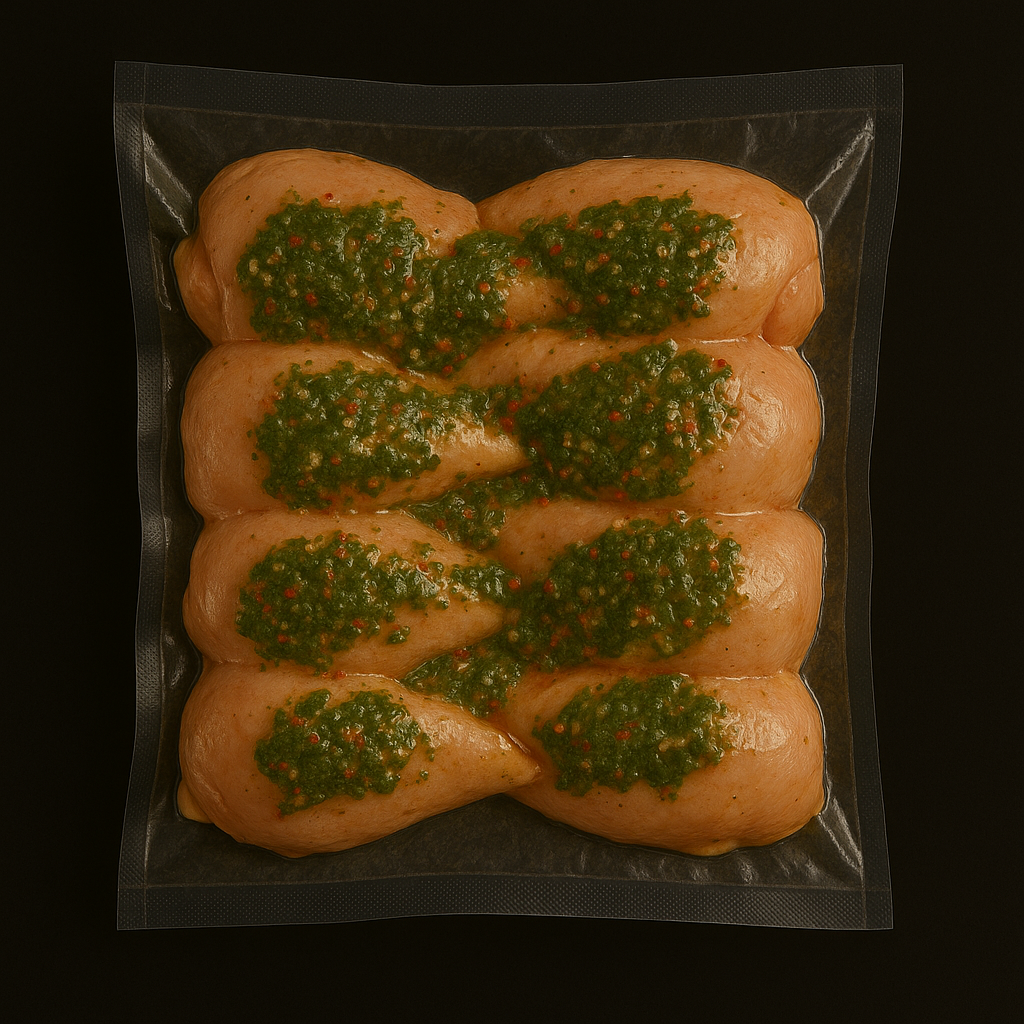 Filete De Cadera Y Muslo Con Chimichurri de Pollo Amarillo Artesanal_2